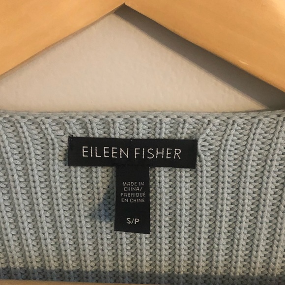 Eileen Fisher Bell Sleeve Organic Cotton Open Ribbed Cardigan size small - Picture 6 of 7